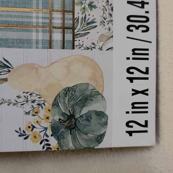 Paper, scrapbooking paper,  Thanksgiving, fall, give thanks, brand Recol… - Picture 5 of 16